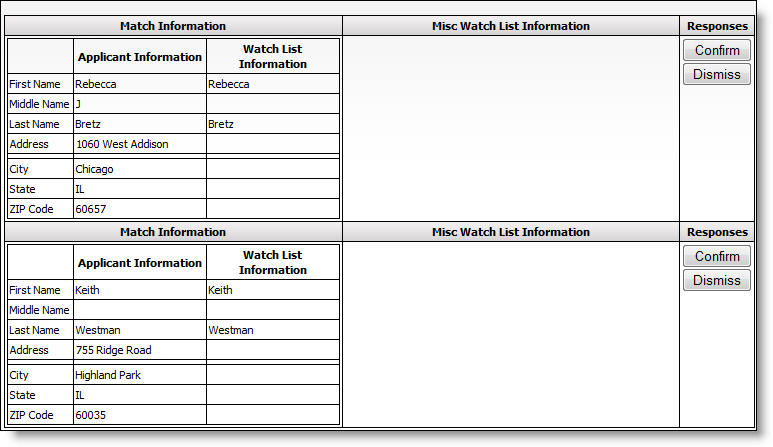 Watch List Screen Shot